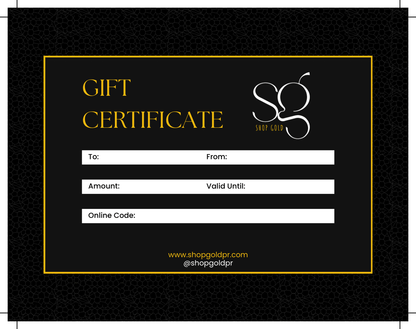 Shop Gold Gift Card