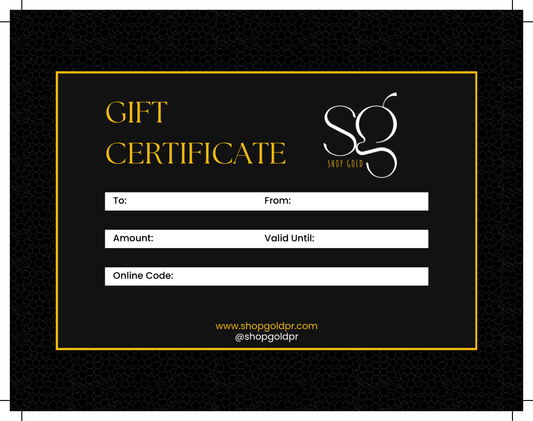 Shop Gold Gift Card